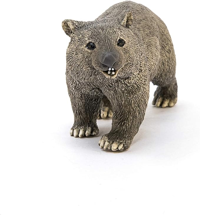 Schleich Wild Life, Realistic Australian Animal Toys for Kids Ages 3 and Above, Wombat Toy Figurine - Figurio