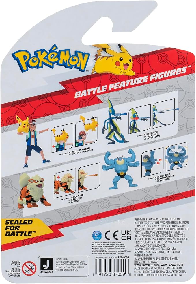 Pokémon 4.5" Arcanine Battle Feature Figure - Figurio