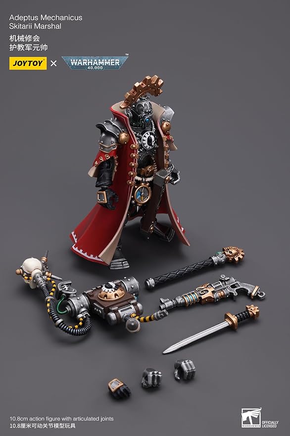 JoyToy Warhammer 40K: Adeptus Mechanicus Skitarii Marshal 1:18 Scale Action Figure - Figurio