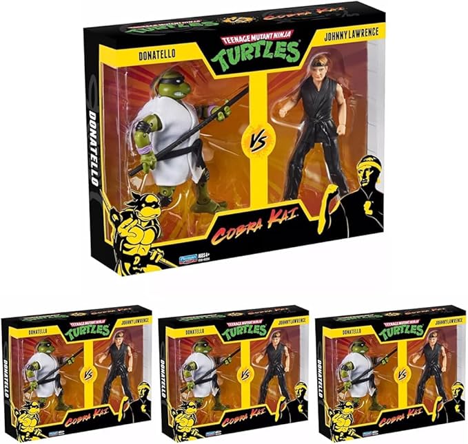 Teenage Mutant Ninja Turtles vs. Cobra Kai Donatello vs. Johnny Lawrence 8 Pack - Figurio