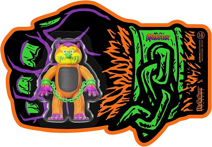 Super7 My Pet Monster (Orange/Black) - 3.75" My Pet Monster Action Figure Cartoon Collectibles and Retro Toys - Figurio