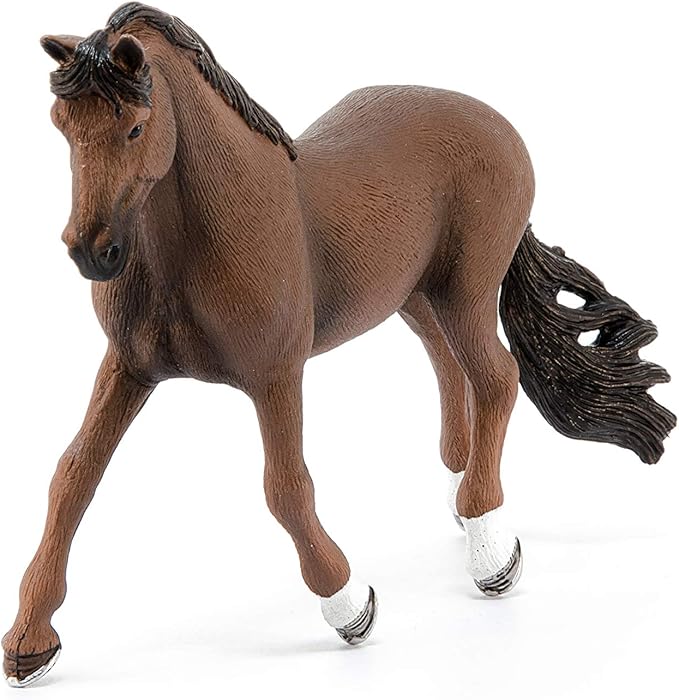 Schleich Horse Club, Horse Toys for Girls and Boys Trakehner Gelding Horse Toy Figurine, Ages 5+ - Figurio