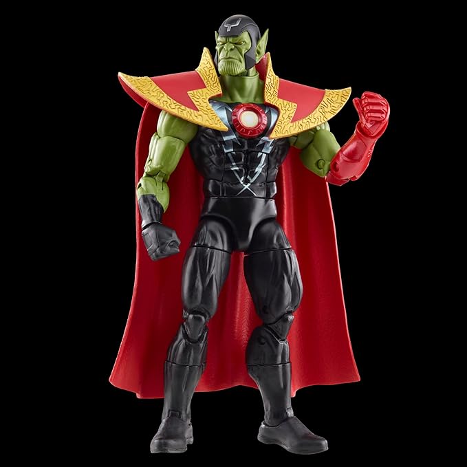 Marvel Legends Series Skrull Queen and Super-Skrull, Avengers 60th Anniversary Collectible 6 Inch Action Figures, 9 Accessories - Figurio