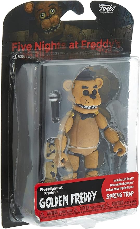 Funko Five Nights at Freddy's POP Articulated Golden Freddy Action Figure, Multicolor, 5.5 inches - Figurio