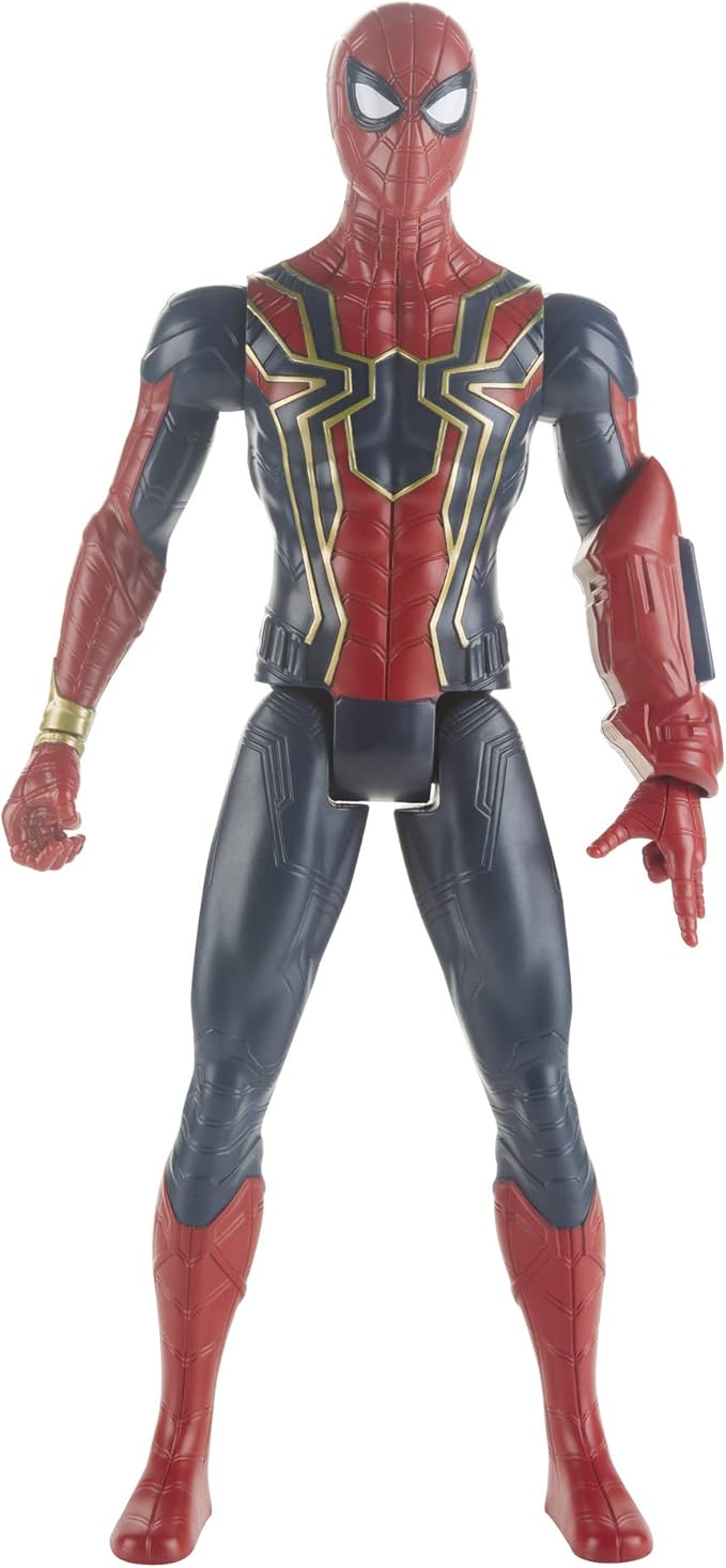 Avengers Marvel Titan Hero Series Iron Spider 12"-Scale Super Hero Action Figure with Titan Hero Power Fx Port - Figurio