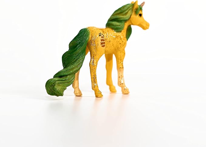 SCHLEICH bayala, Unicorn Toys, Unicorn Gifts for Girls and Boys 5-12 Years Old, Pineapple Unicorn Foal , Yellow - Figurio