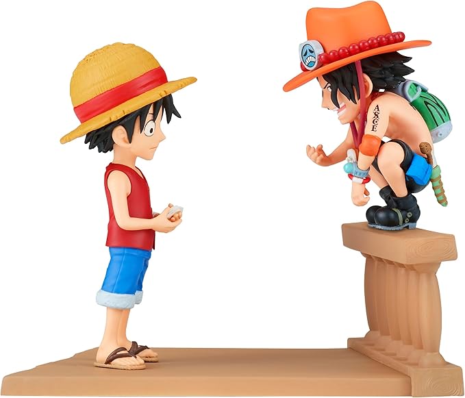 Banpresto - One Piece - Log Stories - Monkey D. Luffy & Portgas D. Ace, Bandai Spirits World Collectable Figure - Figurio