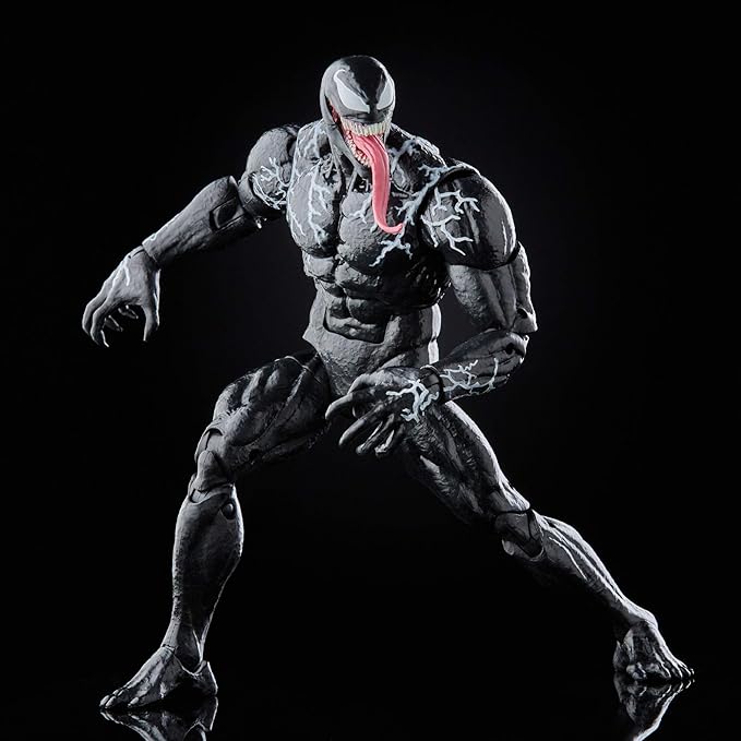 Marvel Hasbro Legends Series Venom 6-inch Collectible Action Figure Venom Toy, Premium Design and 3 Accessories - Figurio