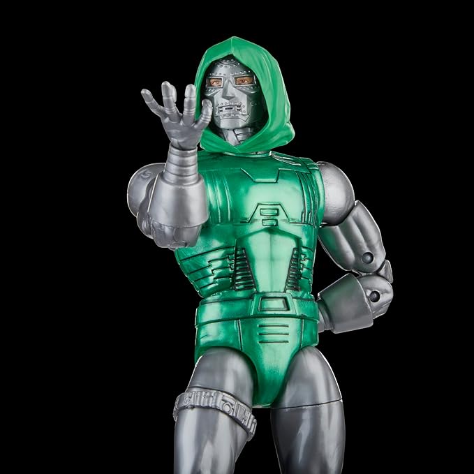 Marvel Legends Series Captain vs. Doctor Doom, Avengers 60th Anniversary Collectible 6-Inch Action Figures, 6 Accessories - Figurio