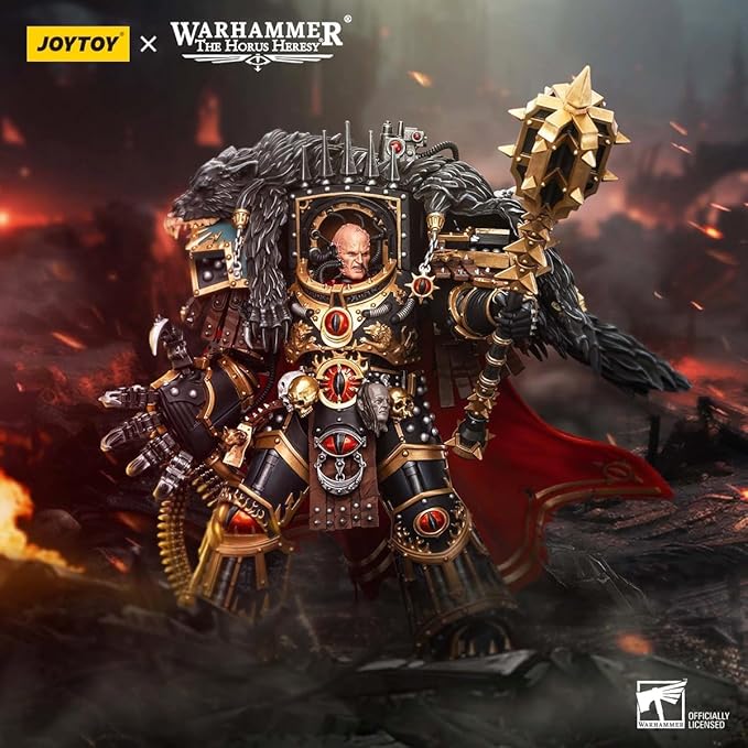 JOYTOY Warhammer The Horus Heresy 30k 1/18 Action Figure Sons of Horus Warmaster Horus Primarch of The XVlth Legion Collection Model Birthday Gifts - Figurio