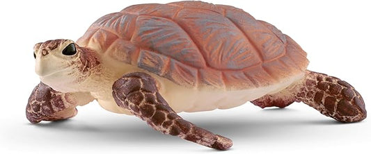 Schleich Wild Life New 2024 Wild Animal Toy Hawskbill Sea Turtle Ocean Animal Figurine - Figurio