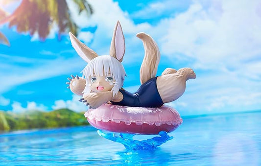 Taito Made in Abyss: The Golden City of The Scorching Sun: Nanachi Aqua Float Girls Figure, Black - Figurio