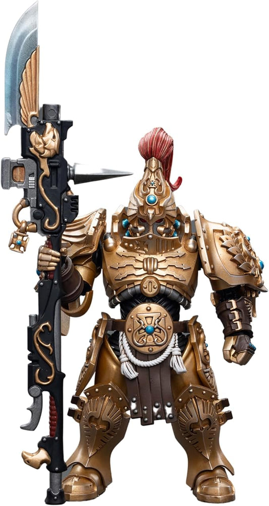 JOYTOY 1/18 Warhammer 40,000 Action Figure Adeptus Custodes Custodian Guard with Guardian Spear Collection Model (4 inch) - Figurio