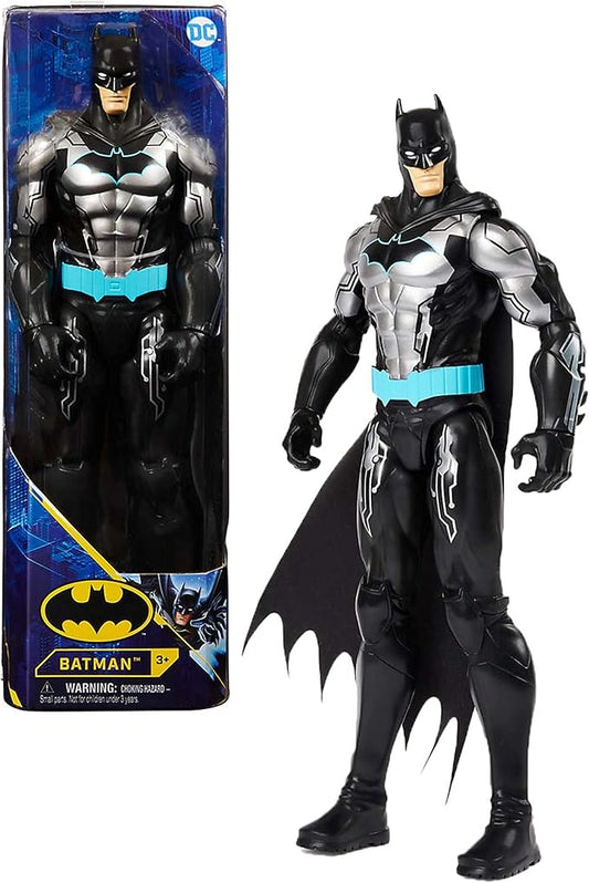 Batman 12-inch Bat-Tech Action Figure (Black/Blue Suit), Kids Toys for Boys Aged 3 and up - Figurio