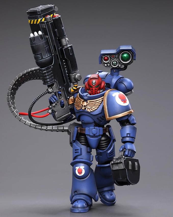 JOYTOY Warhammer 40K 1/18 Action Figures, Ultramarines Desolation Sergeant with Vengor Launcher Perfect for Collectors & Decor, Ideal Gift for Birthdays, Christmas, Character Figure - JT8803 - Figurio