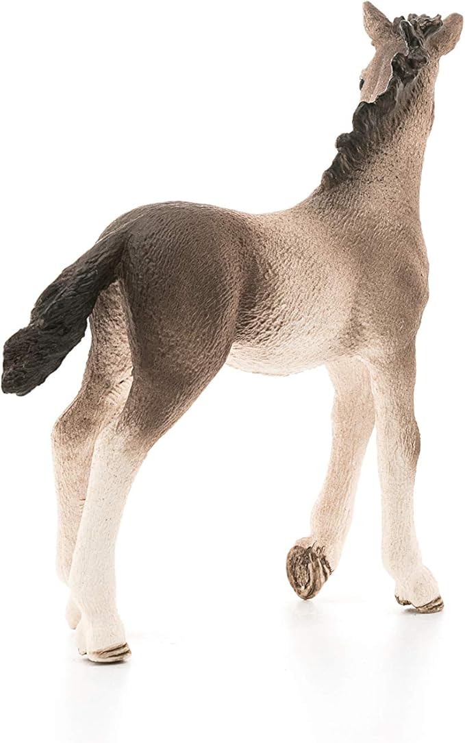 Schleich Horse Club, Horse Toys for Girls and Boys, Andalusian Foal Baby Horse Toy Figurine, Ages 5+ - Figurio