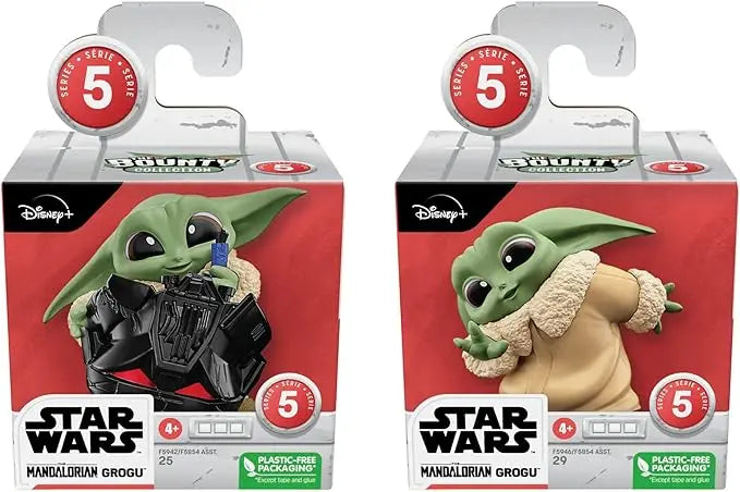 STAR WARS The Bounty Collection Series 5, 2-Pack Grogu Figures, 2.25-Inch-Scale Helmet Hijinks, Peek-A-Boo, Toy for Kids Ages 4 and Up - Figurio