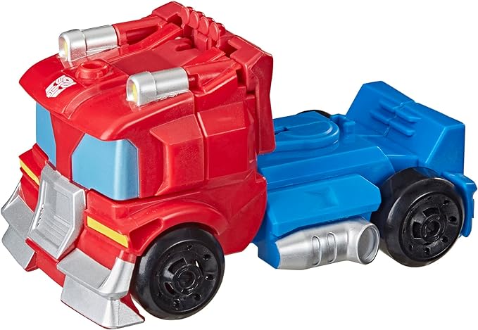 Transformers Playskool Heroes Rescue Bots Academy Team Optimus Prime, 4.5-Inch Action Figure, Converting Robot Toy, Ages 3 and Up - Figurio