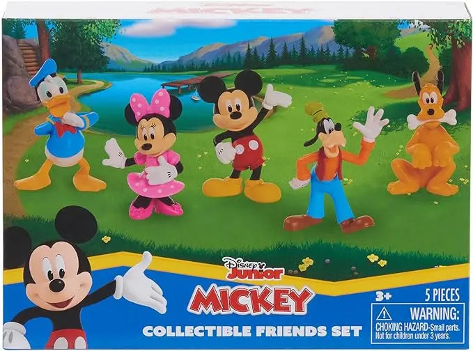 Disney Junior Mickey Mouse Collectible Figure Set, 5 Pack, 3-inch Collectible Figures, Kids Toys for Ages 3 Up by Just Play - Figurio