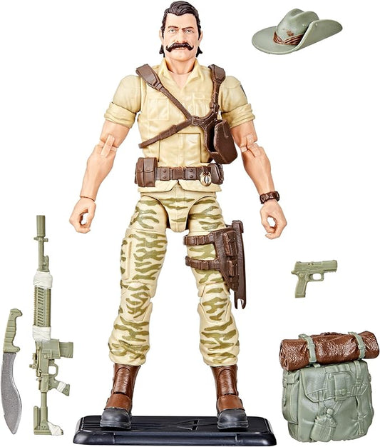 G.I. Joe Classified Series Retro Cardback Recondo, Collectible 6-Inch Action Figure with 7 Accessories - Figurio