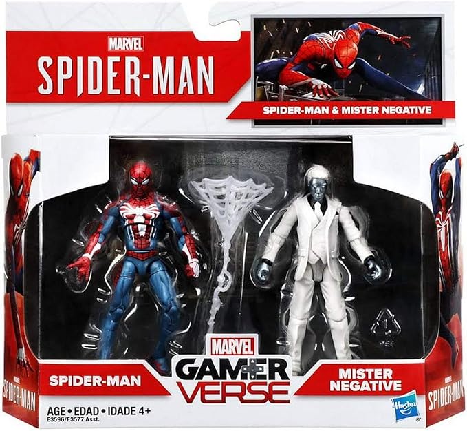 Marvel Gamerverse Spider-Man and Mister Negative Exclusive Action Figure 2 Pack - Figurio