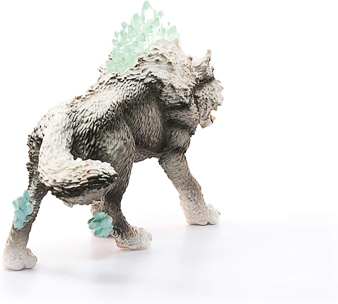 Schleich Eldrador Monster Creatures Mythical Snow Wolf Action Figure - Magical Ice Monster Snow Wolf Animal Figurine, Ferocious Enchanting Realistic Creature Toy for Boys, Girls, Gift for Kids Age 7+ - Figurio