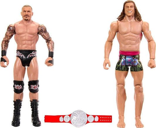 Mattel WWE Randy Orton & Matt Riddle Championship Showdown Action Figure 2-Pack with RAW Tag Team Championship, 6-inch - Figurio