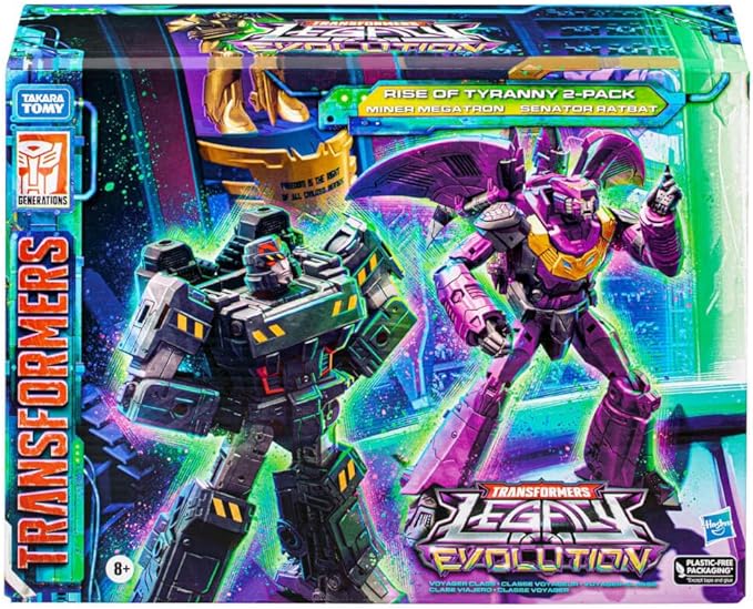 Transformers Toys Legacy Evolution Miner Megatron & Senator Ratbat Rise of Tyranny 2-Pack, 7-inch, Action Figures for Boys and Girls Ages 8 and Up (Amazon Exclusive) - Figurio