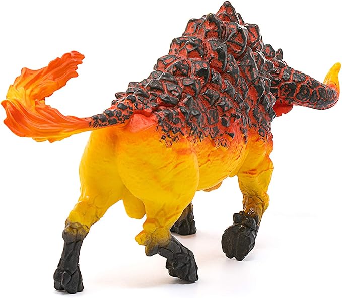 Schleich Eldrador Creatures Mythical Creatures Toys for Kids, Lava Monster Action Figure, Fire Bull, Ages 7+ - Figurio