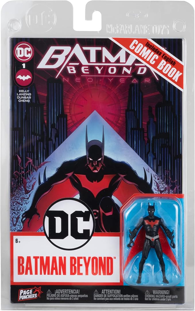 McFarlane Toys - DC Direct Page Punchers Batman Beyond 3in Figure with Neo-Year Comic - Figurio