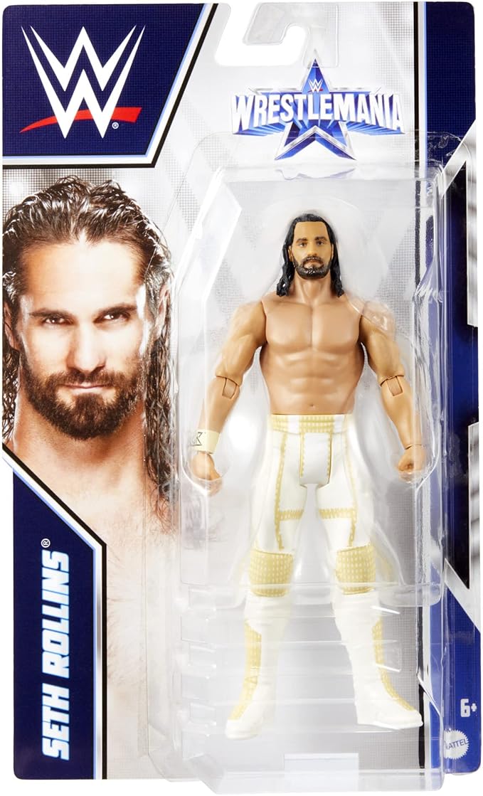 Mattel WWE Wrestlemania Action Figure, Seth Rollins, Posable 6-inch Collectible & Gift for Ages 6 Years Old & Up - Figurio