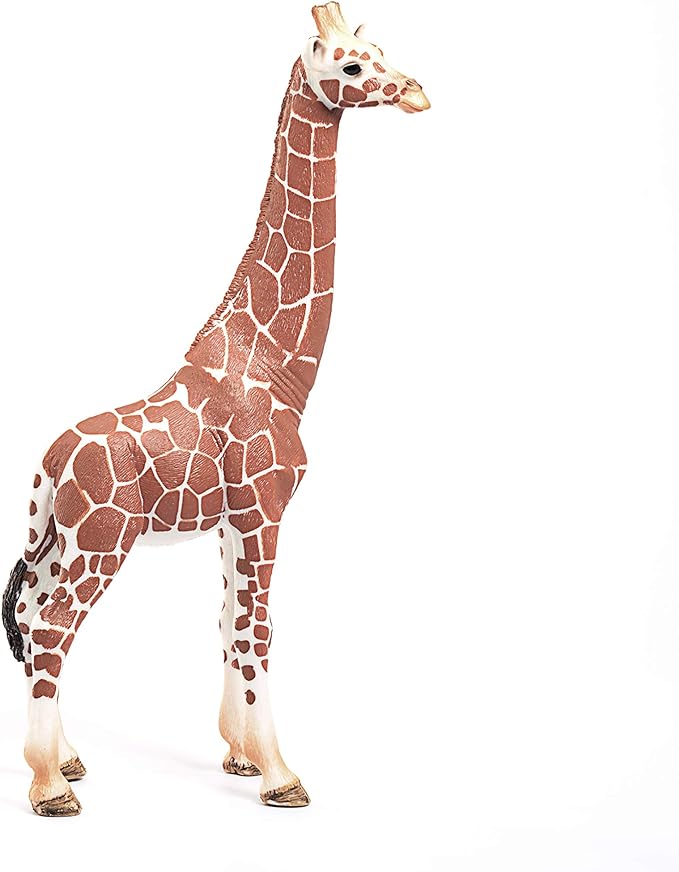 Schleich Wild Life Realistic Female Giraffe Animal Figurine - Authentic Detailed Wild Female Giraffe Toy for Boys and Girls Education Imagination and Play, Highly Durable Gift for Kids Ages 3+ - Figurio