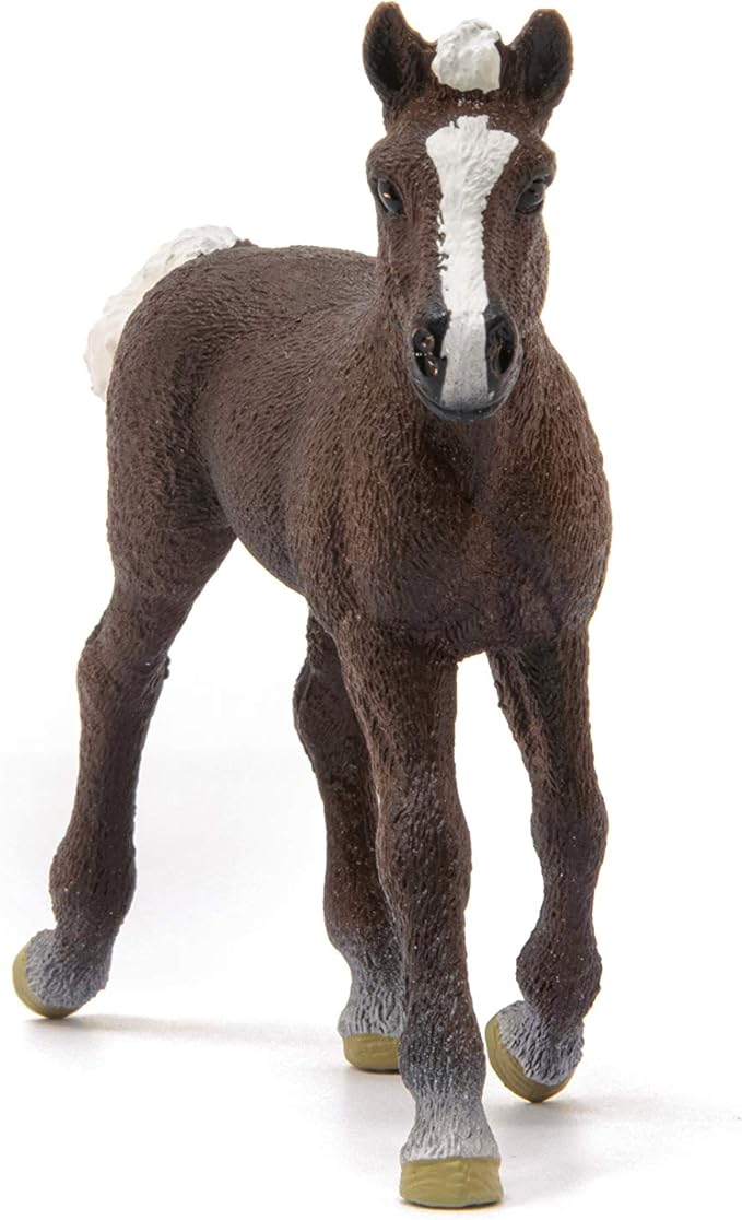 Schleich Farm World, Horse Toys for Girls and Boys, Black Forest Foal Baby Horse Toy Figurine, Ages 3+ - Figurio