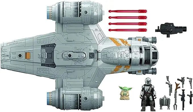 STAR WARS Mission Fleet The Mandalorian The Child Razor Crest Outer Rim Run Deluxe Vehicle with 2.5-Inch-Scale Figure for Kids Ages 4 and Up - Figurio