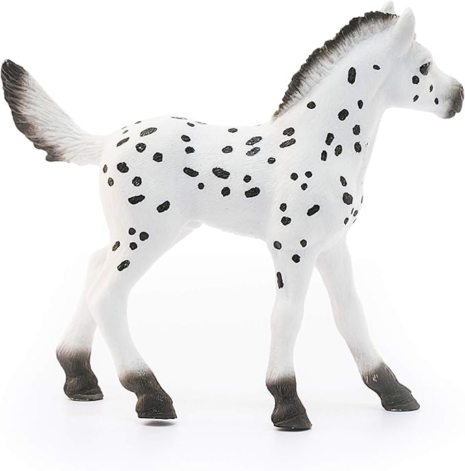 Schleich Horse Club, Realistic Horse Toys for Girls and Boys, Knapstrupper Foal Spotted Horse Toy, Ages 5+ - Figurio