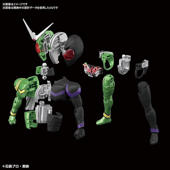 Bandai Hobby Figure-Rise Standard Kamen Rider Double Cyclone Joker Kamen Rider, Multi - Figurio