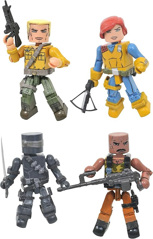 Diamond Select Toys G.I. Joe Minimates Series 1 Carded Box Set, Multicolor, (JAN221989) - Figurio