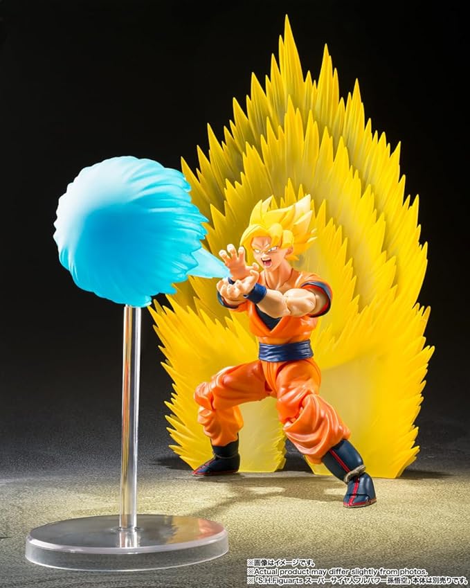 TAMASHII NATIONS - Dragon Ball Z - Super Saiyan Son Goku's Effect Parts Set - Teleport Kamehameha -, Bandai Spirits S.H.Figuarts Action Figure - Figurio