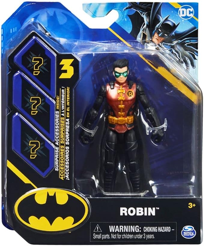 DC Batman 2022 Robin (Metallic Red Costume) 4-inch Action Figure by Spin Master - Figurio