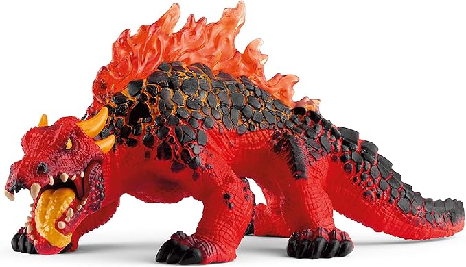 Schleich Eldrador Magma Lizard - Realistic Mythical Fantasy Monster Action Figure Toy - Highly Detailed Ferocious Lava Monster Lizard Beast Toy for Boys and Girls, Gift for Kids Age 7+ - Figurio