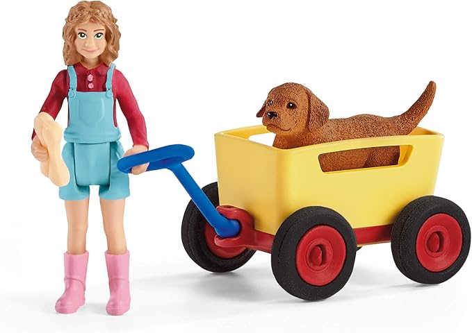 Schleich Puppy Wagon Ride - Figurio