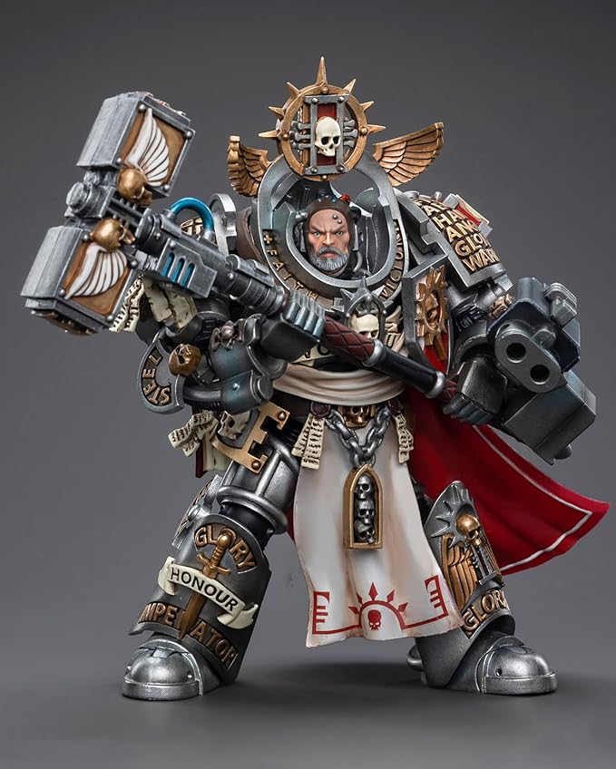 JOYTOY Warhammer 40K 1/18 Action Figures, Grey Knights Grand Master Voldus Perfect for Collectors & Decor, Ideal Gift for Birthdays, Christmas, Character Figure - JT6335 - Figurio