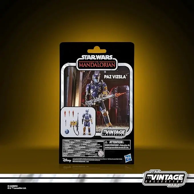 STAR WARS The Vintage Collection Paz Vizsla, The Mandalorian 3.75-Inch Collectible Action Figures, Ages 4 and Up - Figurio