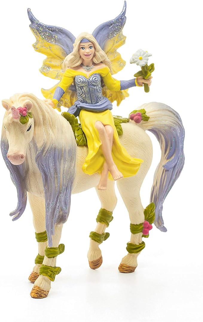 Schleich bayala Fairy Sera with Blossom Unicorn Playset - Enchanting Fantasy Magical Mermaid Fairy and Unicorn Imagination Toys, Perfect for Boys and Girls, Gift for Kids Age 5+ - Figurio