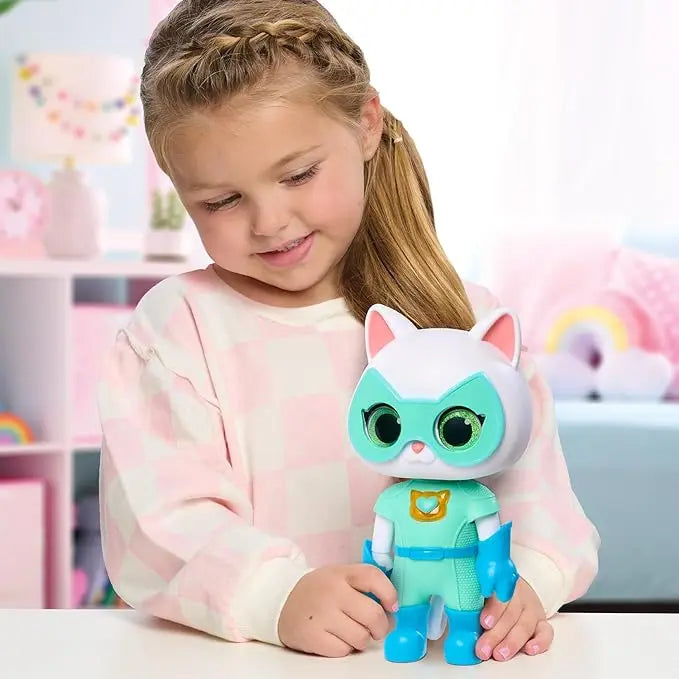 Disney Junior SuperKitties Cat-Tastic Transforming Bitsy, Lights and Sounds Toy Figure, Kids Toys for Ages 3 Up by Just Play - Figurio