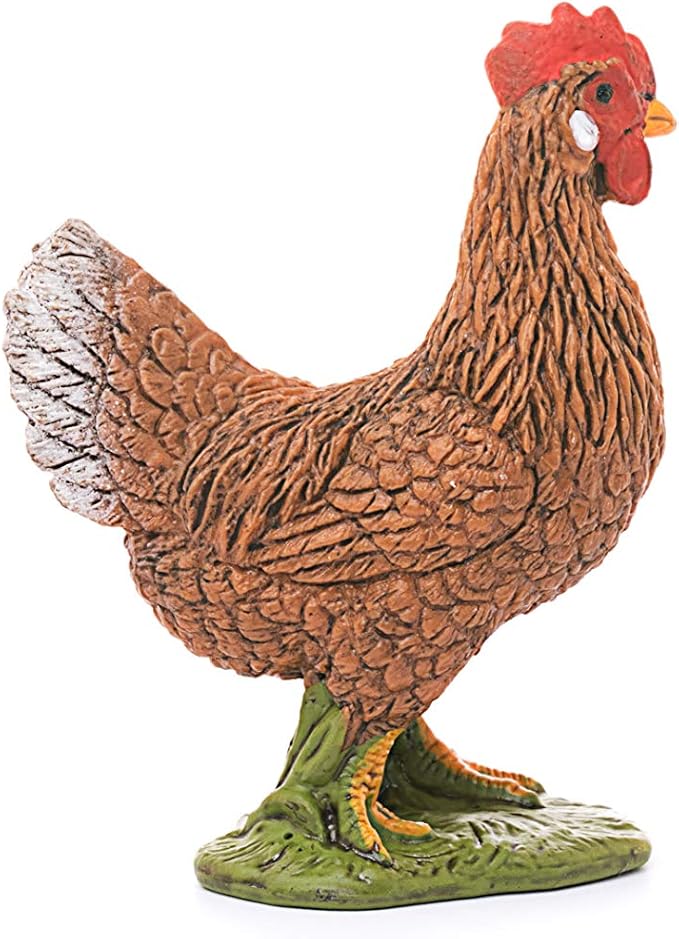 Schleich 13826-23 Farm World Hen Figurine for Ages 3+ - Figurio