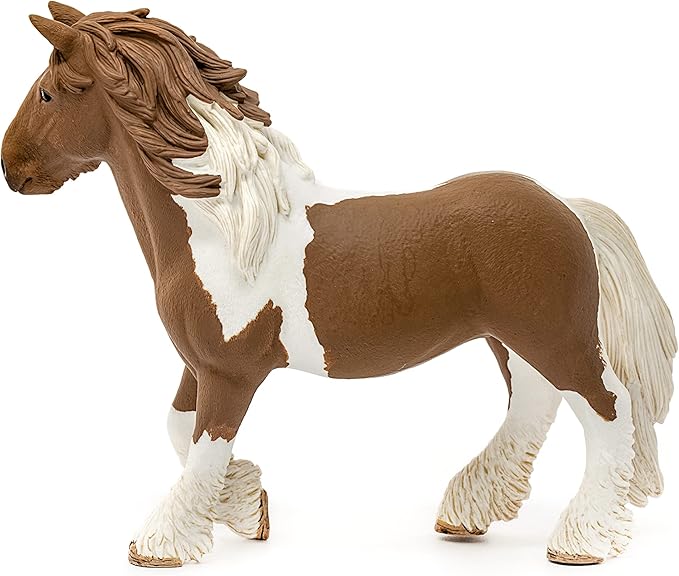 Schleich Farm World Realistic Tinker Mare Horse Figurine - Highly Detailed and Durable Farm Animal Toy, Fun and Educational Play for Boys and Girls, Gift for Kids Ages 3+ - Figurio