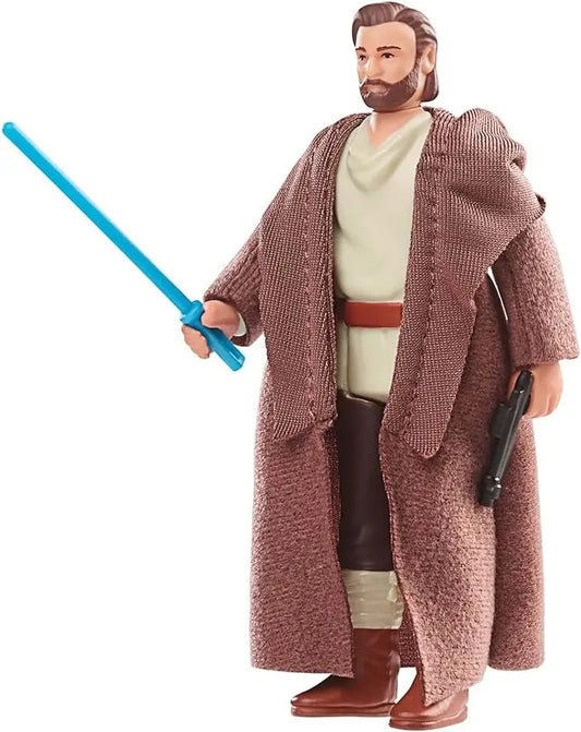 STAR WARS Retro Collection OBI-Wan Kenobi (Wandering Jedi) Toy 3.75-Inch-Scale OBI-Wan Kenobi Figure, Toys for Kids Ages 4 and Up - Figurio