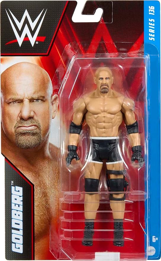 Mattel WWE Goldberg Basic Action Figure, 10 Points of Articulation & Life-like Detail, 6-inch Collectible - Figurio