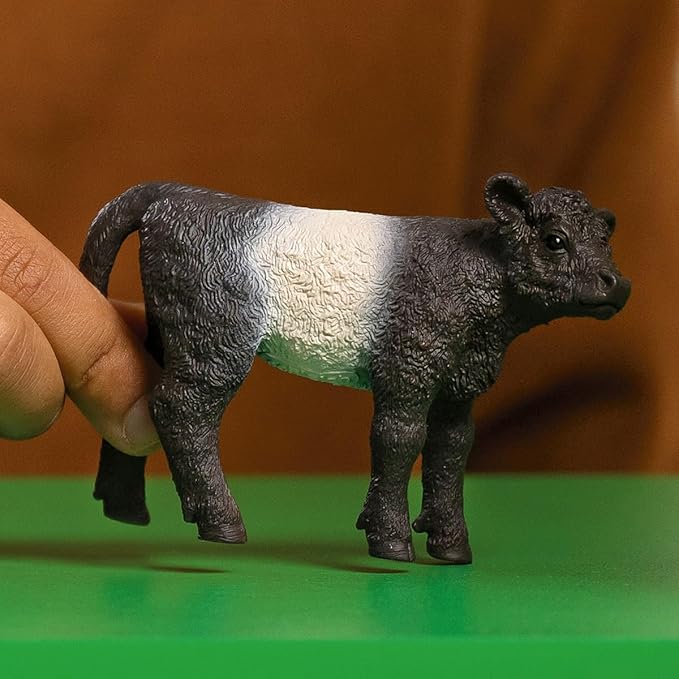 Schleich Farm World New 2024 Farm Animal Toy Galloway Calf Cow Figurine - Figurio